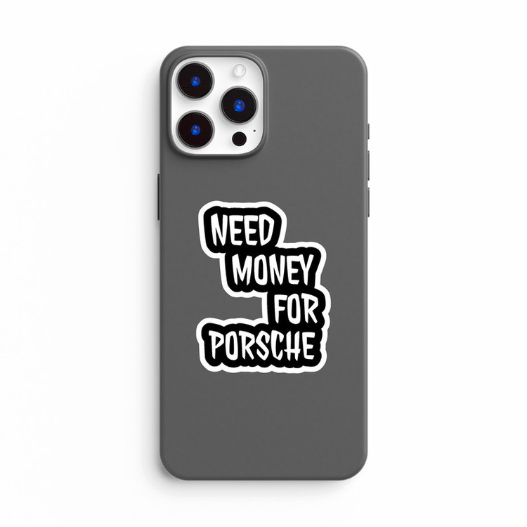 استیکر لپ تاپ و موبایل بووم طرح متن مدل Need Money For Porsche کد SM45