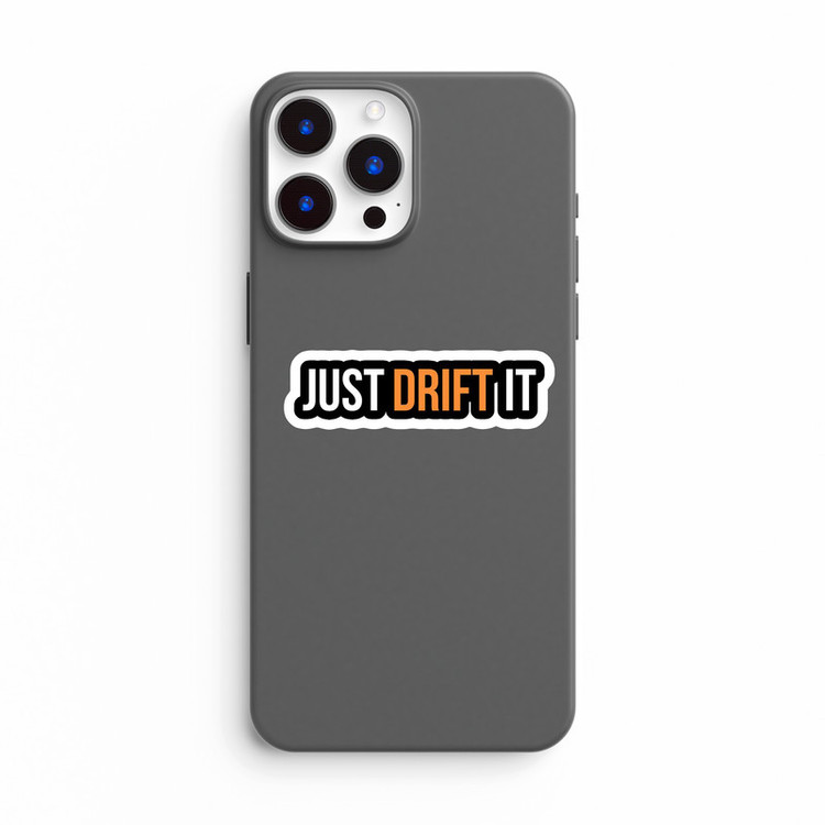 استیکر لپ تاپ و موبایل بووم طرح متن مدل Just Drift It کد SM46