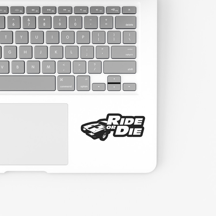 استیکر لپ تاپ و موبایل بووم طرح فیلم سریع و خشن مدل Ride Or Die کد SM42