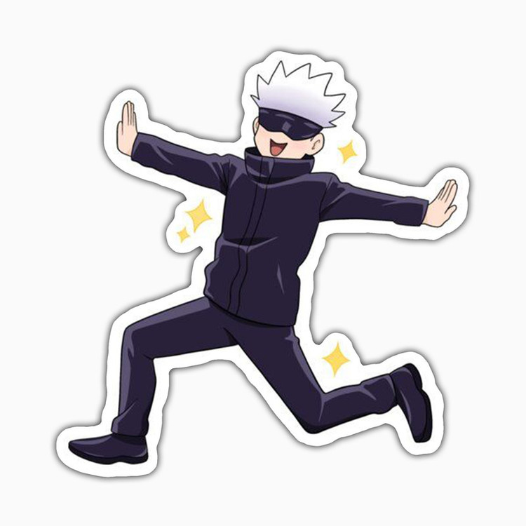 استیکر لپ تاپ و موبایل بووم طرح انیمه Jujutsu Kaisen مدل Gojo Saturo کد SM32