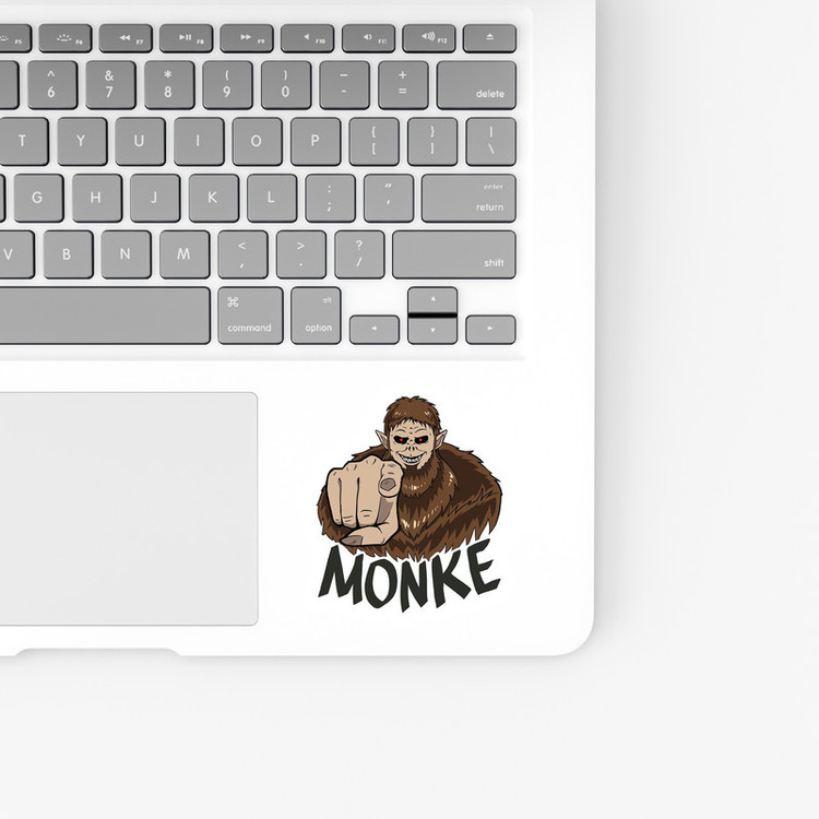 استیکر لپ تاپ و موبایل بووم طرح انیمه Attack On Titan مدل Beast Monke کد SM1
