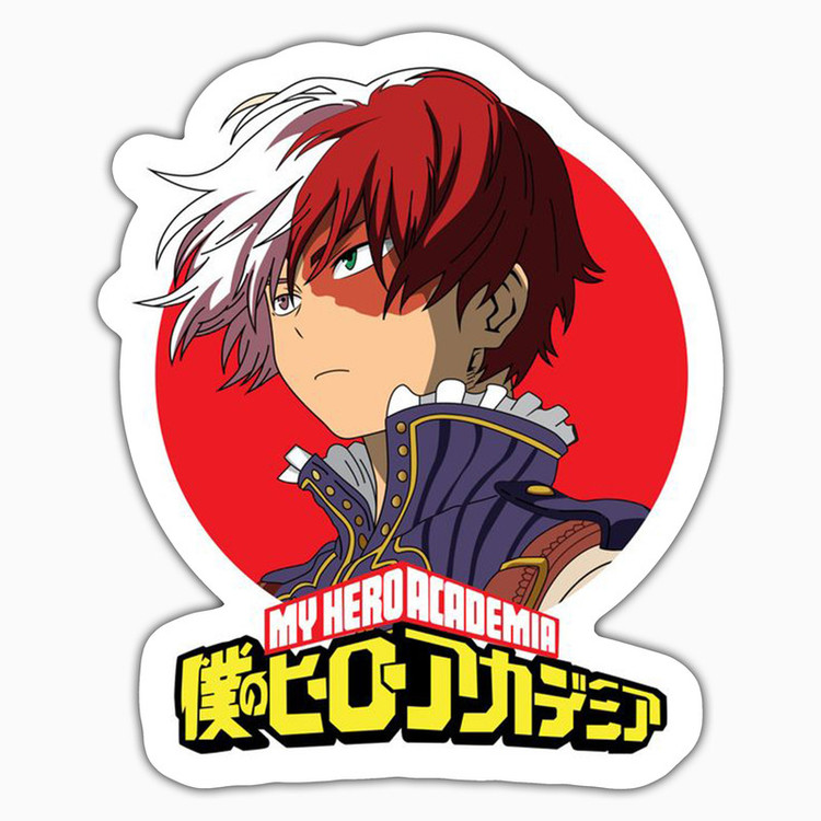 استیکر لپ تاپ و موبایل بووم طرح انیمه My Hero Academy مدل Shoto کد SM35