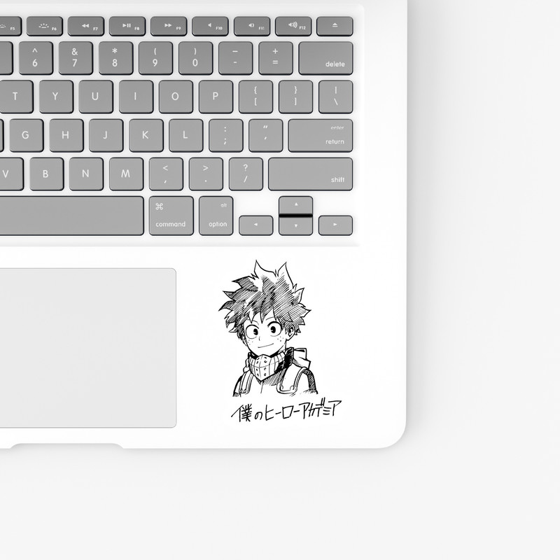 استیکر لپ تاپ و موبایل بووم طرح انیمه My Hero Academy مدل Midoria Izuku کد SM2