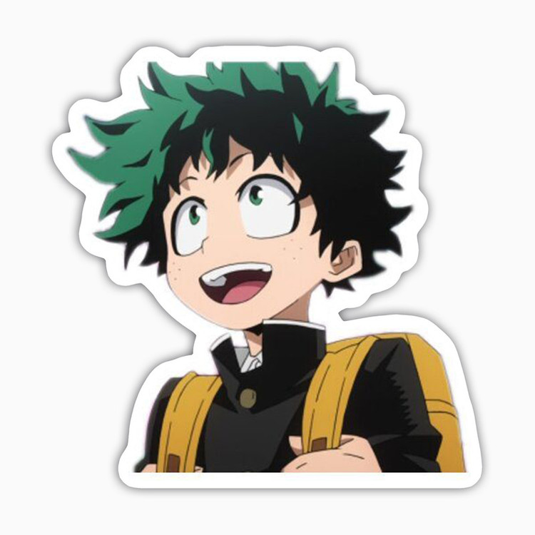 استیکر لپ تاپ و موبایل بووم طرح انیمه My Hero Academy مدل Izuku کد SM23