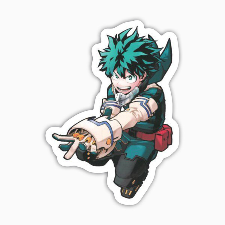 استیکر لپ تاپ و موبایل بووم طرح انیمه My Hero Academy مدل Deku6 کد BM132