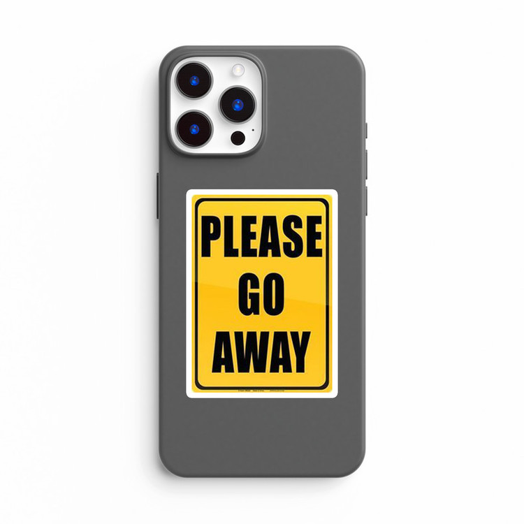 استیکر لپ تاپ و موبایل بووم طرح نوشته مدل Plz Go Away کد BG10