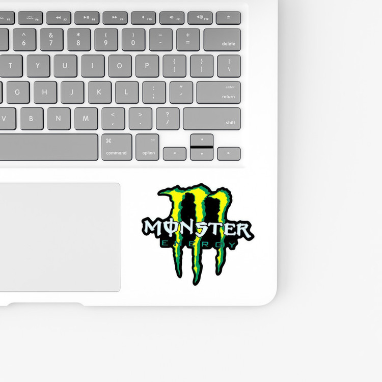 استیکر لپ تاپ و موبایل بووم طرح نوشته مدل Monster کد KT69