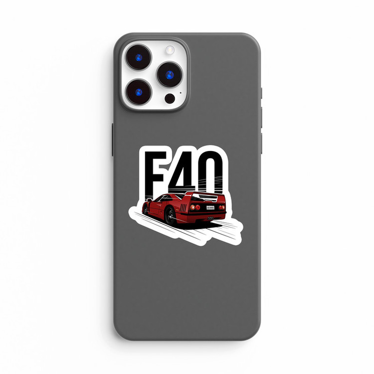 استیکر لپ تاپ و موبایل بووم طرح ماشین مدل Ferrari F40 کد KT62