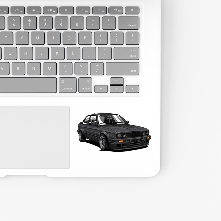استیکر لپ تاپ و موبایل بووم طرح ماشین مدل BMW Classic کد KT82