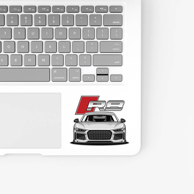 استیکر لپ تاپ و موبایل بووم طرح ماشین مدل Audi R8 کد KT83