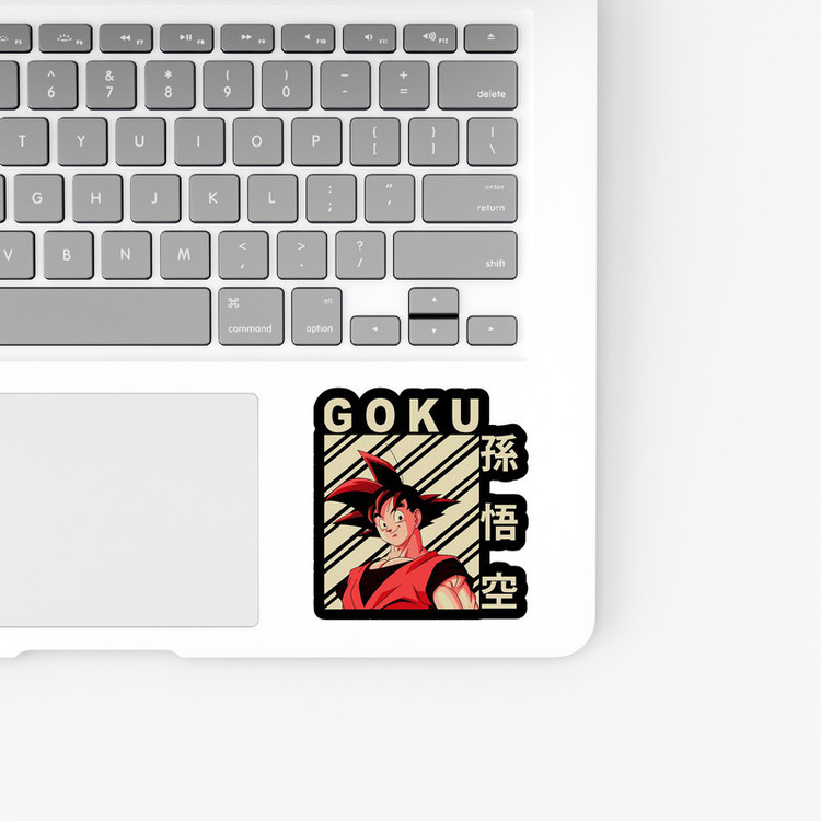 استیکر لپ تاپ و موبایل بووم طرح انیمه مدل Goku کد KT95