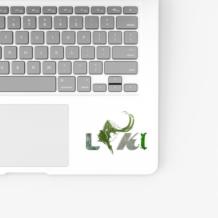 استیکر لپ تاپ و موبایل بووم طرح نوشته مدل Loki کد KT31