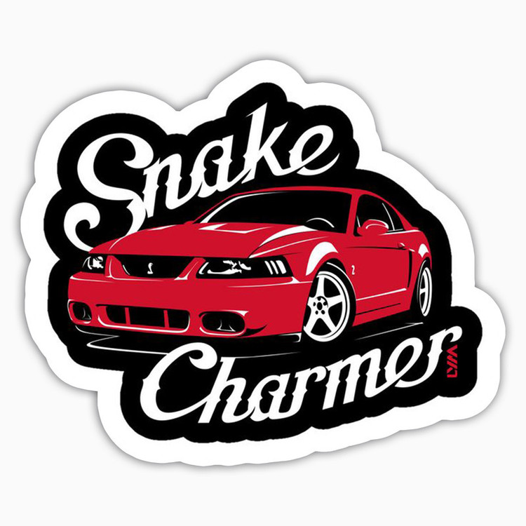 استیکر لپ تاپ و موبایل بووم طرح ماشین مدل Mustang Snake کد KT17