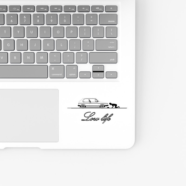 استیکر لپ تاپ و موبایل بووم طرح ماشین مدل Low Life کد KT50