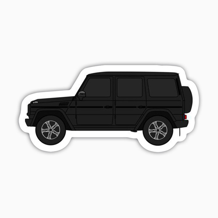 استیکر لپ تاپ و موبایل بووم طرح ماشین مدل G Class کد KT44