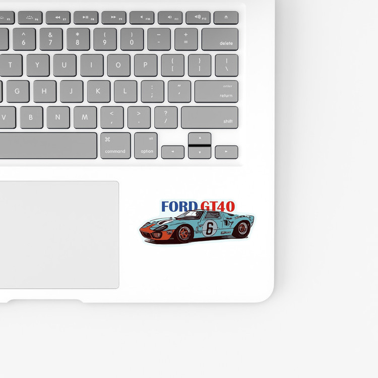 استیکر لپ تاپ و موبایل بووم طرح ماشین مدل Ford GT40 کد KT36