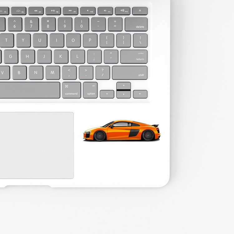 استیکر لپ تاپ و موبایل بووم طرح ماشین مدل Audi R8 کد KT18