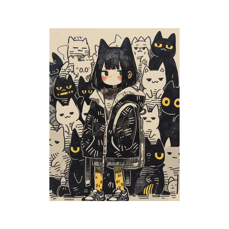 پوستر بوم استیکر مدل Neko کد MG29