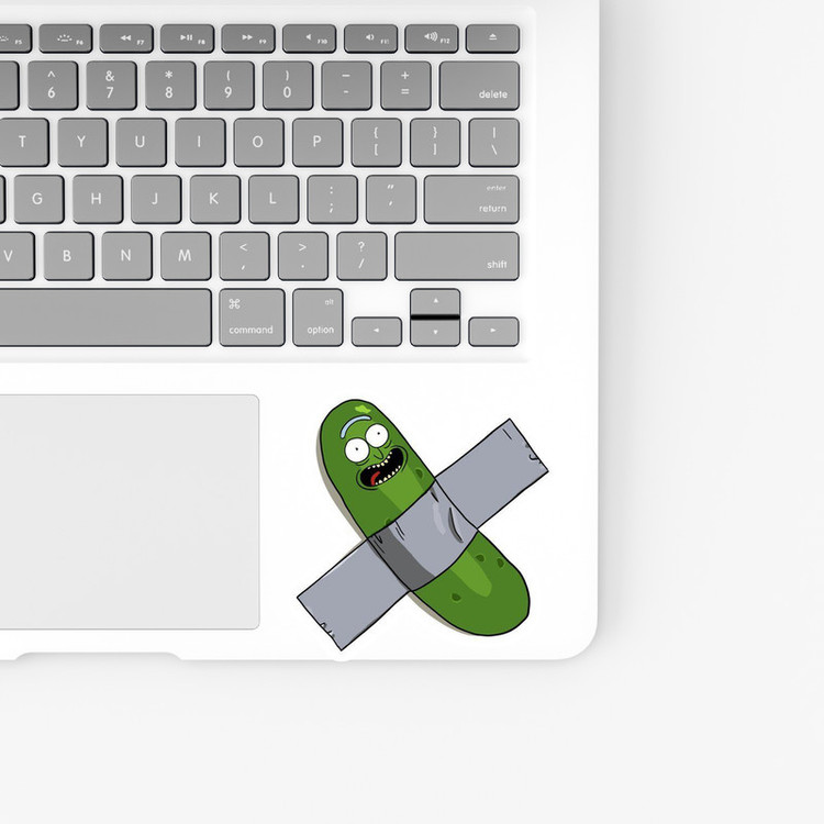 استیکر لپ تاپ و موبایل بووم طرح Rick Morty مدل Pickle Rick کد NY16