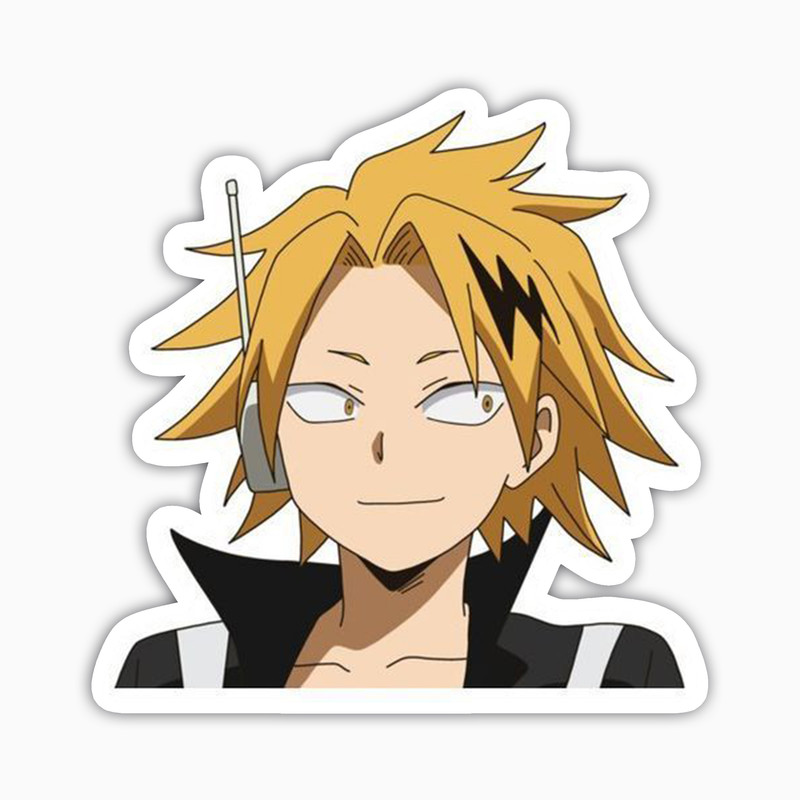 استیکر لپ تاپ و موبایل بووم طرح انیمه My hero academy مدل kaminari کد NY31