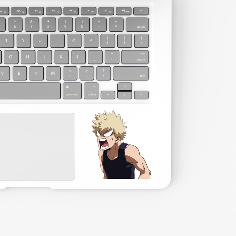 استیکر لپ تاپ و موبایل بووم طرح انیمه My hero academy مدل bakugo کد NY29