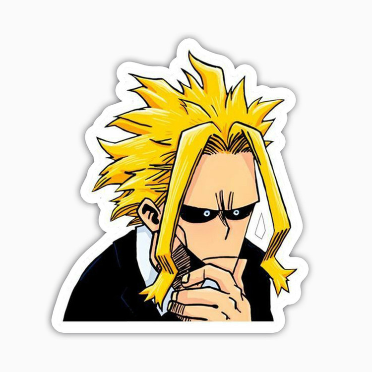 استیکر لپ تاپ و موبایل بووم طرح انیمه My hero academy مدل 1allmight کد NY44