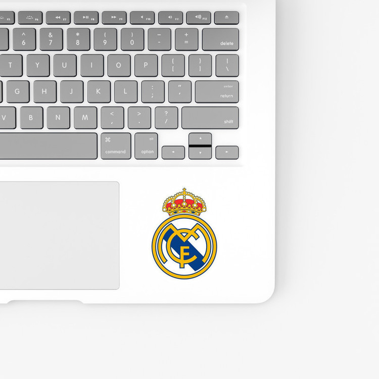 استیکر لپ تاپ و موبایل بووم طرح لوگو real madrid کد NY23
