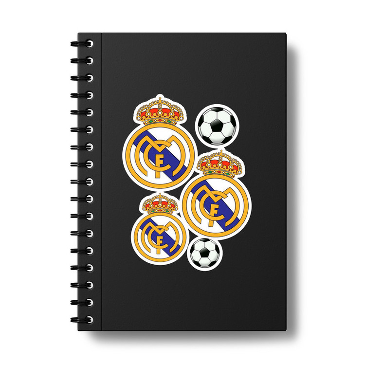 استیکر لپ تاپ و موبایل بووم طرح Real Madrid کد NY15 مجموعه 5 عددی