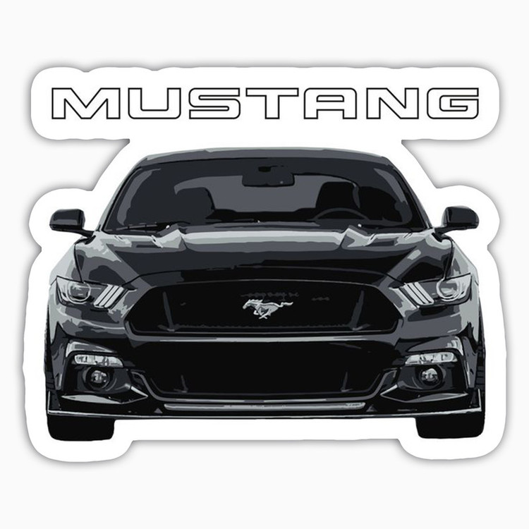 استیکر لپ تاپ و موبایل بووم طرح ماشین مدل Mustang Mustang کد KT15