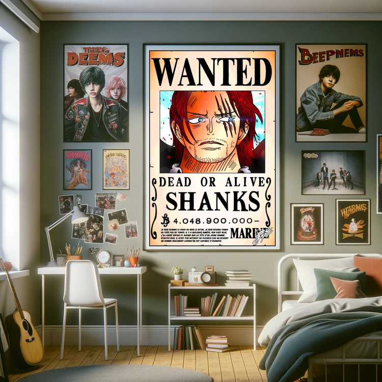 پوستر بووم طرح انیمه وان پیس مدل wanted posters مجموعه 24 عددی کد P2